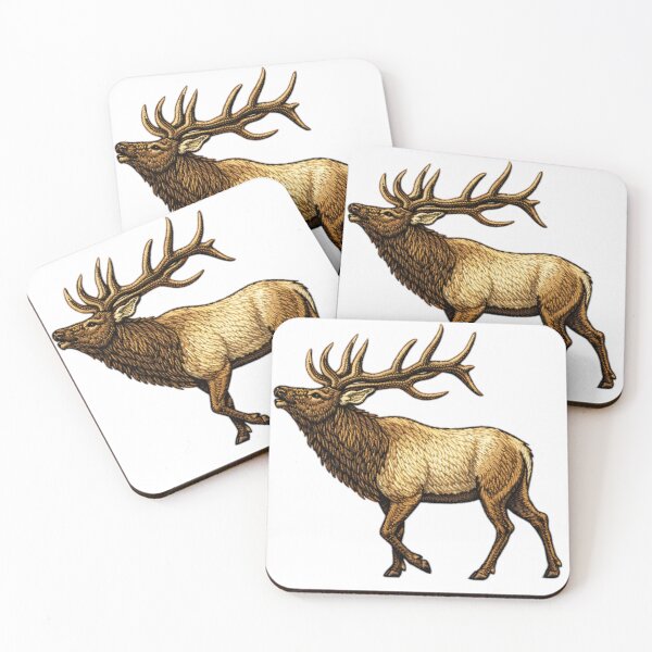 Item preview, Embroidered-Style Elk designed and sold by TJT-GRAPHIX.