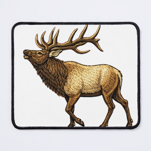 Item preview, Embroidered-Style Elk designed and sold by TJT-GRAPHIX.