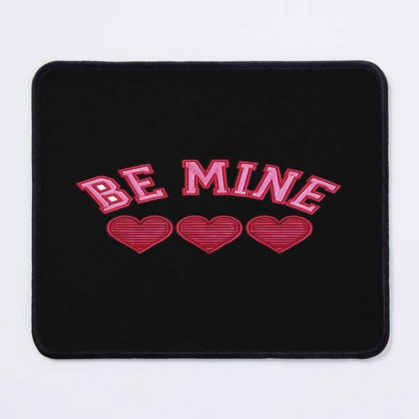Item preview, Bold "Be Mine" Valentine Patch Design – Red Hearts, Varsity Style, Romantic Gift for Him or Her designed and sold by Bright Nest Studio.