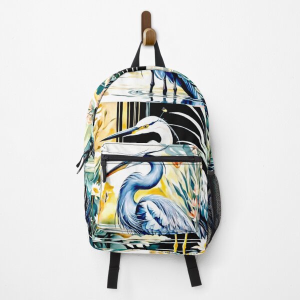 Item preview, Elegant Heron in Tranquil Waterscape bulk designed and sold by Helios Be. Lavsh.
