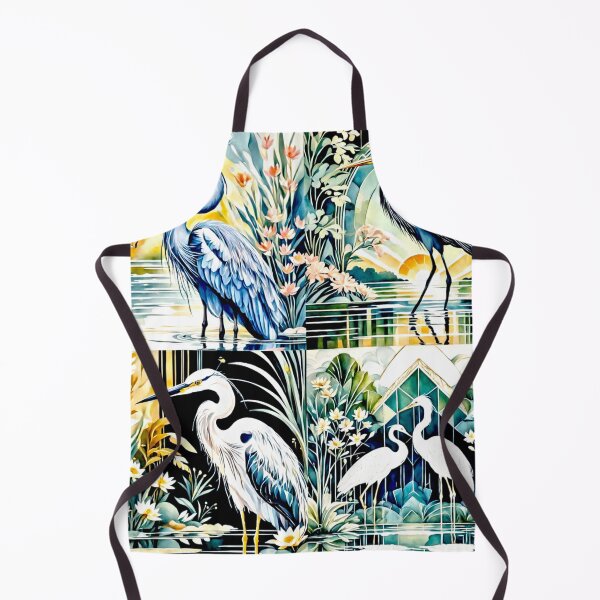 Item preview, Elegant Heron in Tranquil Waterscape bulk designed and sold by Helios Be. Lavsh.