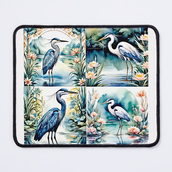 Item preview, Elegant Heron in Tranquil Waterscape bulk #1 designed and sold by Helios Be. Lavsh.