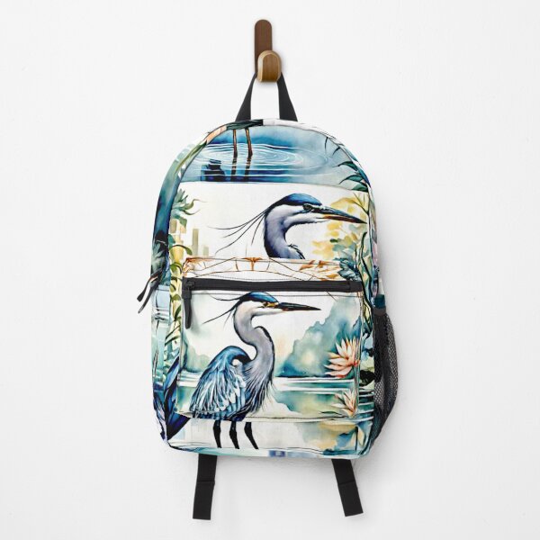 Item preview, Elegant Heron in Tranquil Waterscape bulk #1 designed and sold by Helios Be. Lavsh.