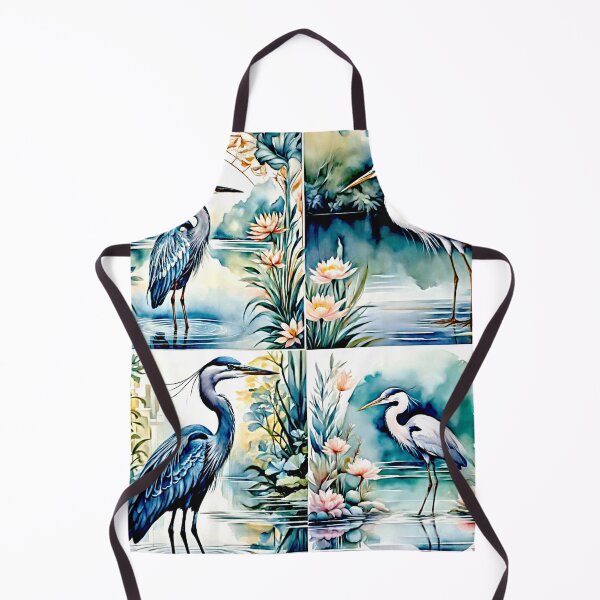 Item preview, Elegant Heron in Tranquil Waterscape bulk #1 designed and sold by Helios Be. Lavsh.