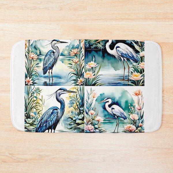 Item preview, Elegant Heron in Tranquil Waterscape bulk #1 designed and sold by Helios Be. Lavsh.