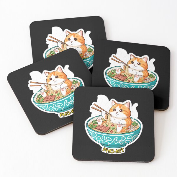 Item preview, Pho-Kit Slurps Pho Cat Like a Boss designed and sold by Oommen Studio .