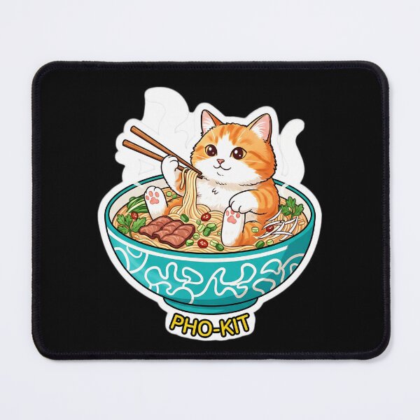 Item preview, Pho-Kit Slurps Pho Cat Like a Boss designed and sold by Oommen Studio .