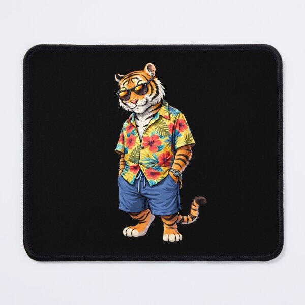 Item preview, Cool Vacation Tiger – Trendy Summer Cartoon Tiger Illustration designed and sold by ColorSplash123.