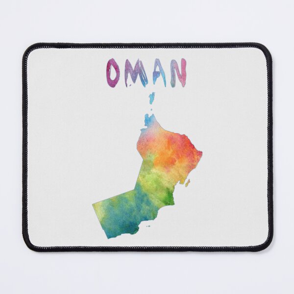 Item preview, Oman Map Artistic Watercolor Silhouette - Vibrant Travel Art designed and sold by mashmosh.