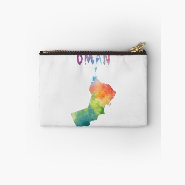 Item preview, Oman Map Artistic Watercolor Silhouette - Vibrant Travel Art designed and sold by mashmosh.