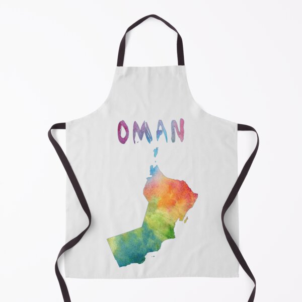 Item preview, Oman Map Artistic Watercolor Silhouette - Vibrant Travel Art designed and sold by mashmosh.