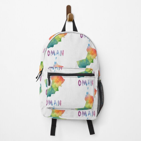 Item preview, Oman Map Artistic Watercolor Silhouette - Vibrant Travel Art designed and sold by mashmosh.