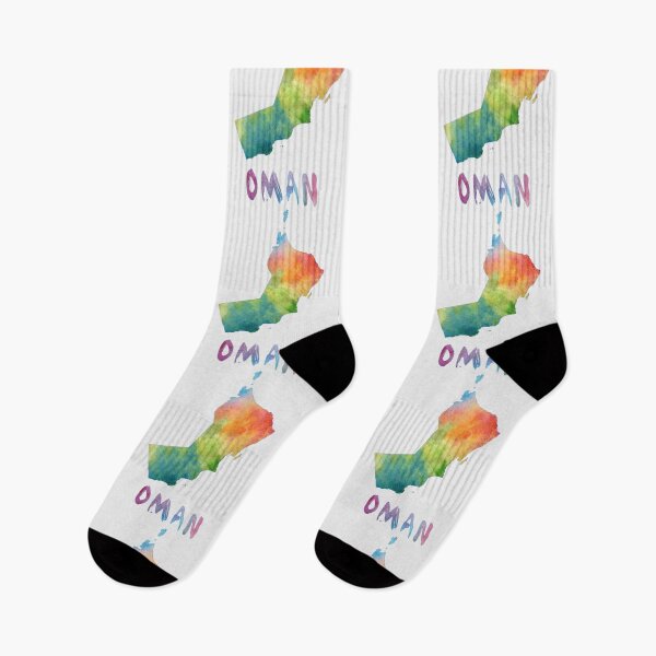 Item preview, Oman Map Artistic Watercolor Silhouette - Vibrant Travel Art designed and sold by mashmosh.