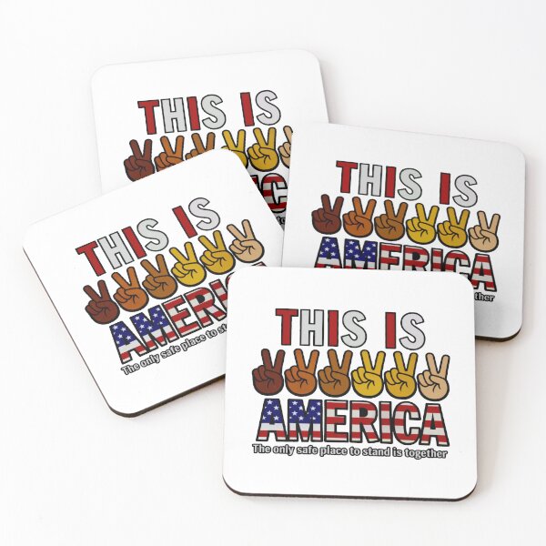 Item preview, This Is America Unity Peace Hands Inclusive T-Shirt designed and sold by PSYNOVA.