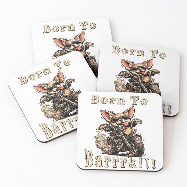 Item preview, Biker Chihuahua - Born to Bark Motorcycle Dog designed and sold by SouthVibeDesign.