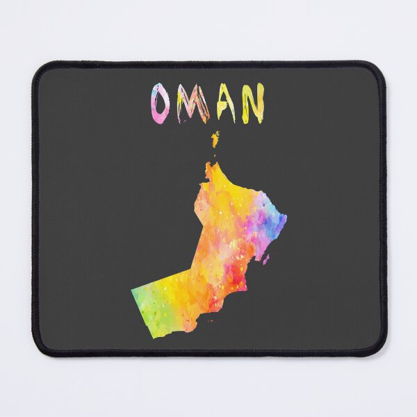 Item preview, Oman Map Watercolor Silhouette - Vibrant Artistic Travel Art designed and sold by mashmosh.