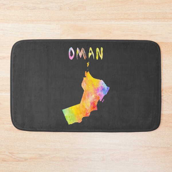 Item preview, Oman Map Watercolor Silhouette - Vibrant Artistic Travel Art designed and sold by mashmosh.