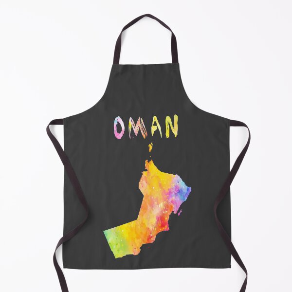 Item preview, Oman Map Watercolor Silhouette - Vibrant Artistic Travel Art designed and sold by mashmosh.