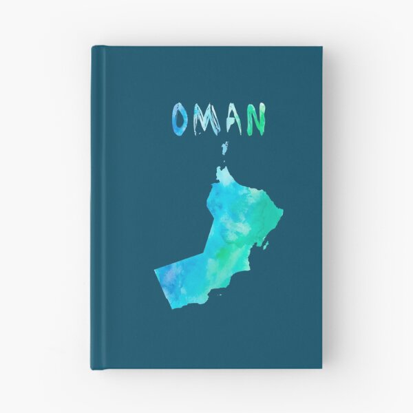 Item preview, Oman Map Silhouette - Artistic Blue Watercolor Travel Art designed and sold by mashmosh.