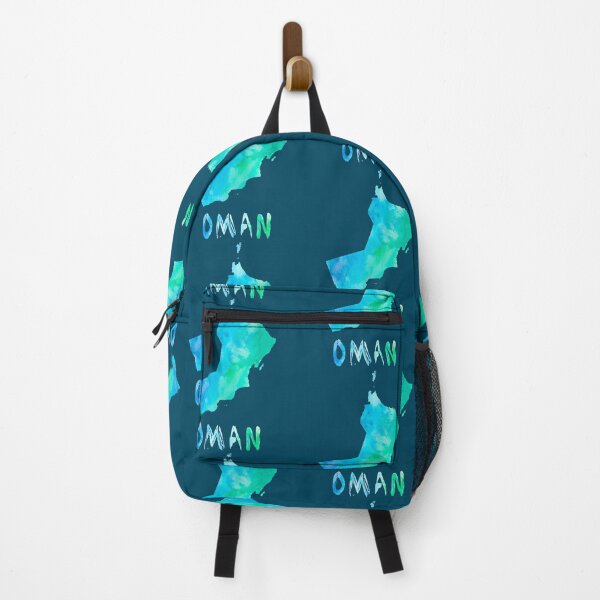 Item preview, Oman Map Silhouette - Artistic Blue Watercolor Travel Art designed and sold by mashmosh.
