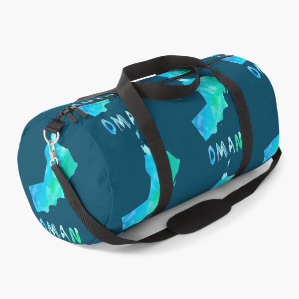 Item preview, Oman Map Silhouette - Artistic Blue Watercolor Travel Art designed and sold by mashmosh.