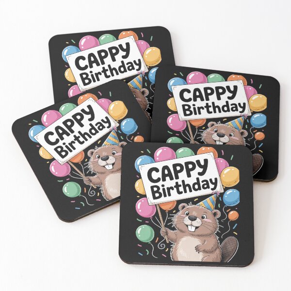Item preview, Cappy Birthday Cappy Barra Capybara Birthday designed and sold by angolinnArt.