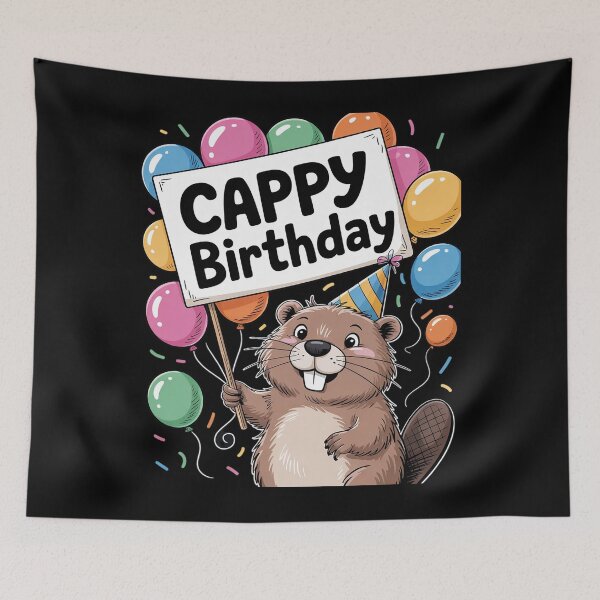 Item preview, Cappy Birthday Cappy Barra Capybara Birthday designed and sold by angolinnArt.