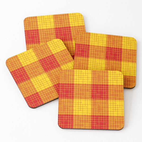 Item preview, Red and Yellow Crosshatch Plaid Gingham Design  designed and sold by PatternTitan.