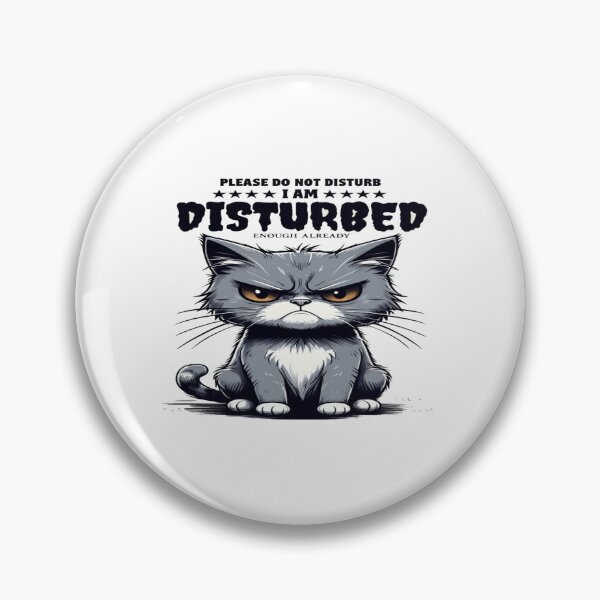 Item preview, Grumpy Cat Humor Poster – “Do Not Disturb, I’m Already Disturbed” Funny Sarcastic Animal Quote Art designed and sold by Bright Nest Studio.