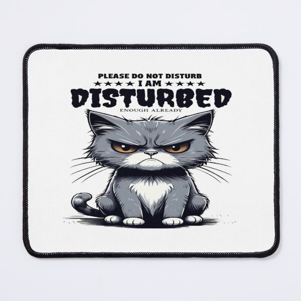 Item preview, Grumpy Cat Humor Poster – “Do Not Disturb, I’m Already Disturbed” Funny Sarcastic Animal Quote Art designed and sold by Bright Nest Studio.