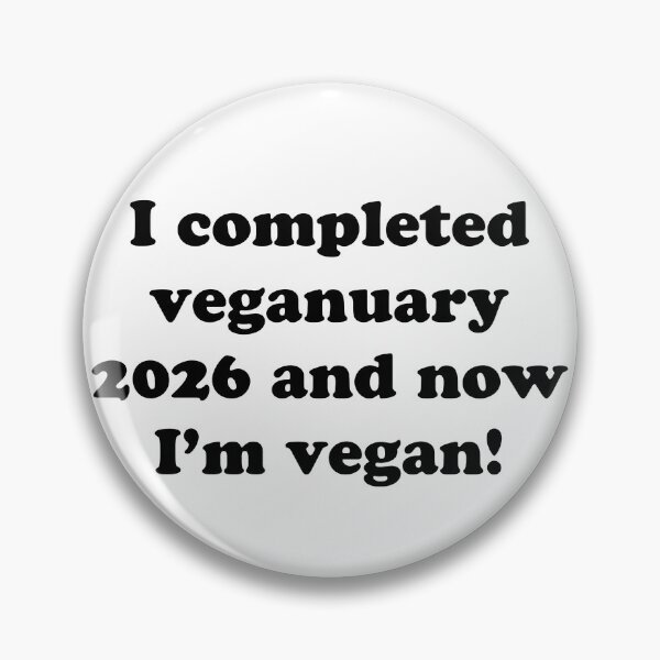 Item preview, I completed Veganuary 2026 vegan challenge  designed and sold by Thought2reality.