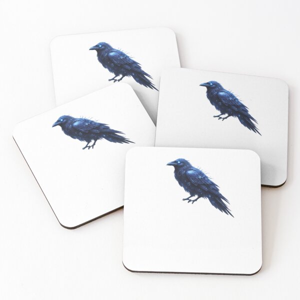 Item preview, Phantom Raven on Moonlit Tower – Dark Fantasy Wildlife designed and sold by NeoTeeFusion.