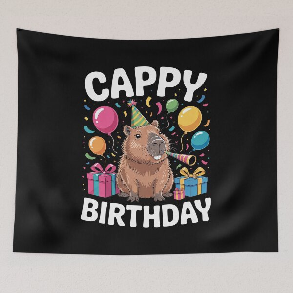Item preview, Cappy Birthday Capybara Kids Happy Birthday Girl Boy Bday  designed and sold by angolinnArt.