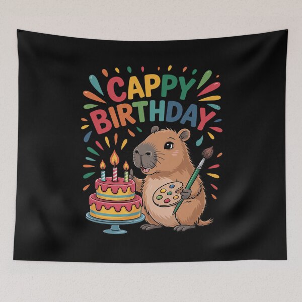 Item preview, Cappy Birthday Capybara Lovers Girl Boy Happy Birthday Party 1 designed and sold by joyouartArt.