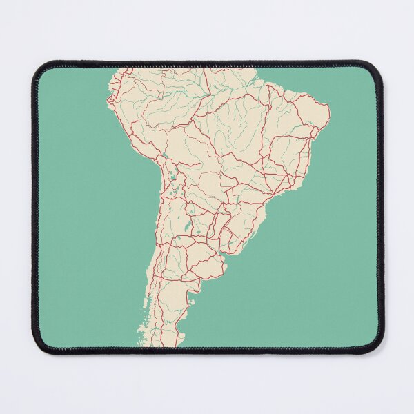 Item preview, Ilustración del mapa de Sudamérica: regalo de viaje designed and sold by MapsByLeo.