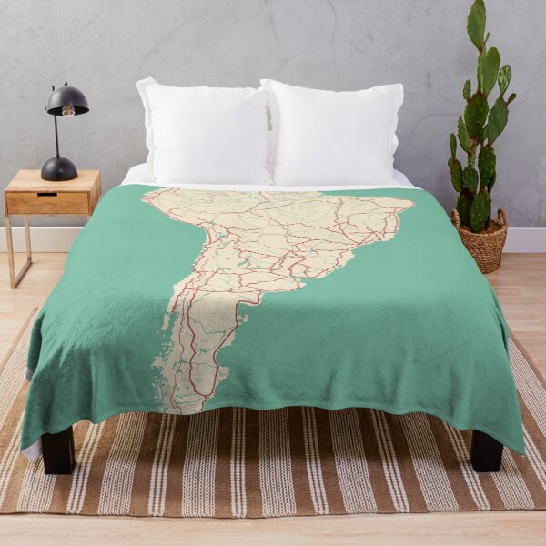 Item preview, South America Map Illustration Travel Gift designed and sold by MapsByLeo.