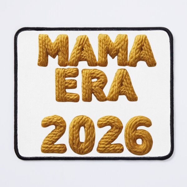 Item preview, Mama Era 2026 – Knitted Yarn Typography | New Mom Gift Sticker & T-Shirt Design designed and sold by SinghDesignHub.