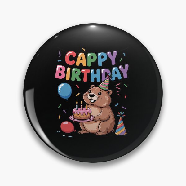 Item preview, Cappy Birthday Capybara Lovers Girl Boy Happy Birthday Party 12 designed and sold by angolinnArt.