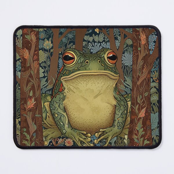 Item preview, Elegant frog art nouveau bohemian boho woodland forest  designed and sold by hollycooper.
