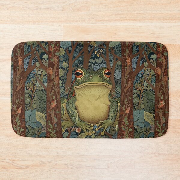 Item preview, Elegant frog art nouveau bohemian boho woodland forest  designed and sold by hollycooper.