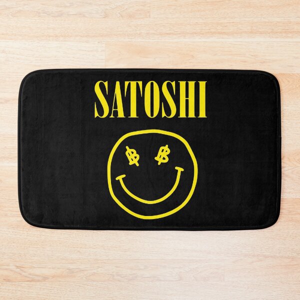 Item preview, Jack Dorsey Satoshi TShirt - Nirvana Smiley Bitcoin Tribute designed and sold by LightningSale.