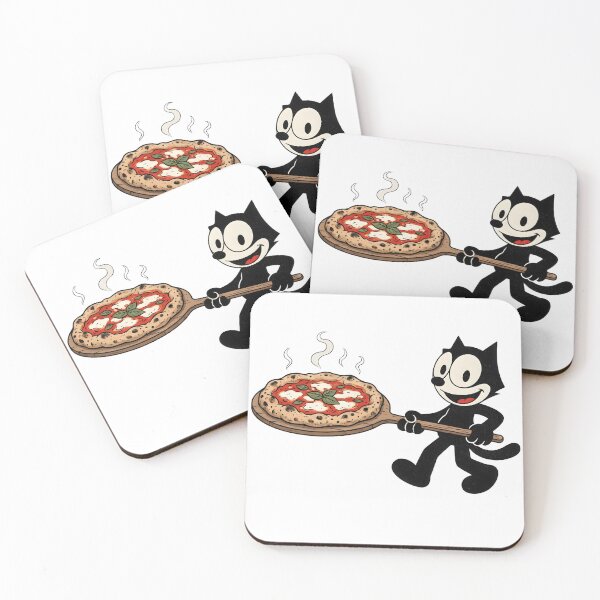 Item preview, FELIX WITH MARGHERITA PIZZA designed and sold by infinitearte.