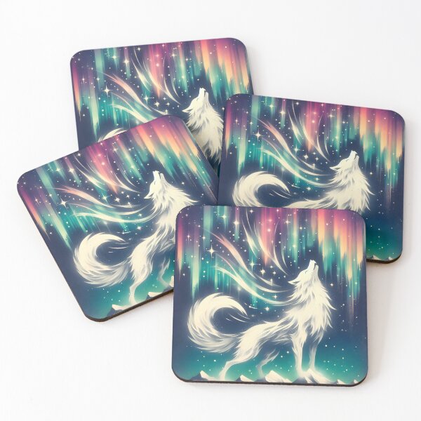 Item preview, Northern Lights Wolf, Ai Generated Art  designed and sold by ACC .