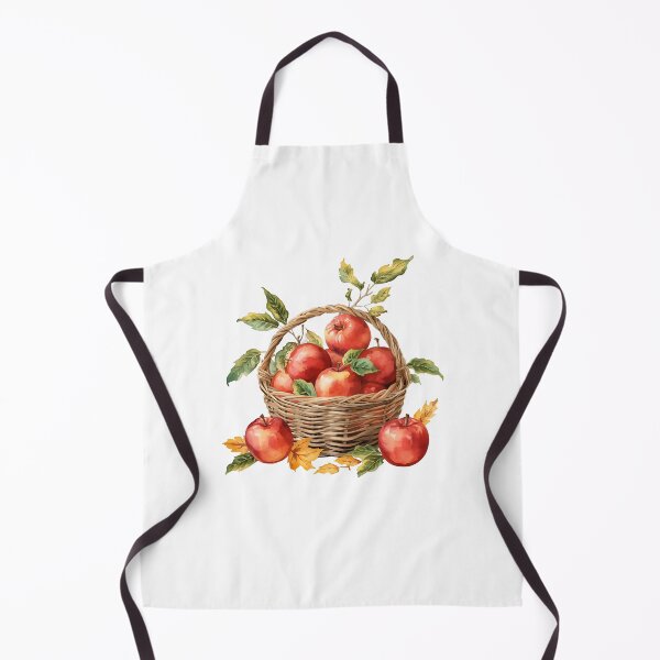 Item preview, Watercolor Apple Basket designed and sold by silviaol.