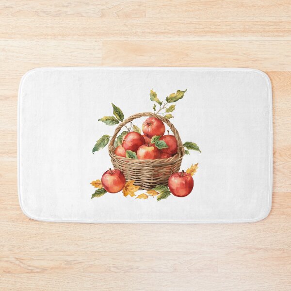 Item preview, Watercolor Apple Basket  designed and sold by silviaol.
