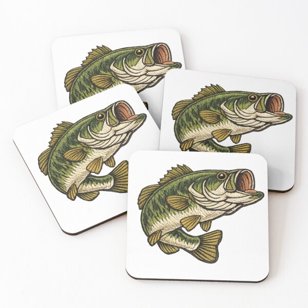 Item preview, Embroidered-Style Largemouth Bass designed and sold by TJT-GRAPHIX.