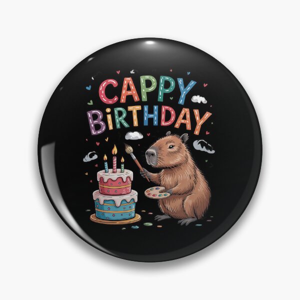 Item preview, Cappy Birthday Capybara Lovers Girl Boy Happy Birthday Party 2 designed and sold by angolinnArt.