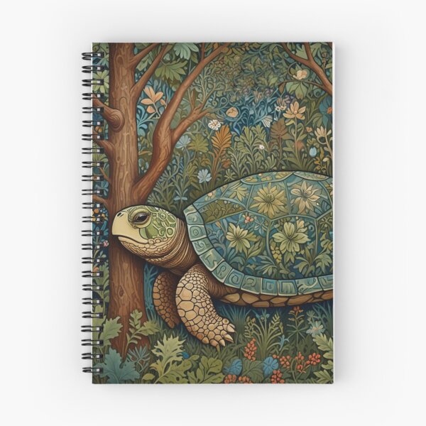 Item preview, Elegant vintage turtle boho woodland botanical designed and sold by hollycooper.