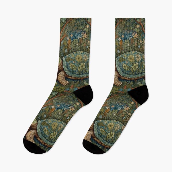 Item preview, Elegant vintage turtle boho woodland botanical designed and sold by hollycooper.