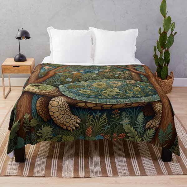 Item preview, Elegant vintage turtle boho woodland botanical designed and sold by hollycooper.